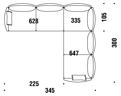 sofa-Gentry-Moroso-dimensions