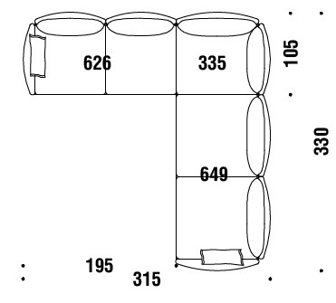 sofa-Gentry-Moroso-dimensions