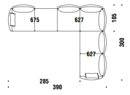sofa-Gentry-Moroso-dimensions