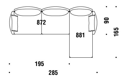 sofa-Gentry-Moroso-dimensions