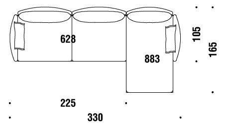 sofa-Gentry-Moroso-dimensions