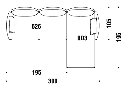 sofa-Gentry-Moroso-dimensions