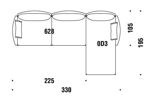 sofa-Gentry-Moroso-dimensions