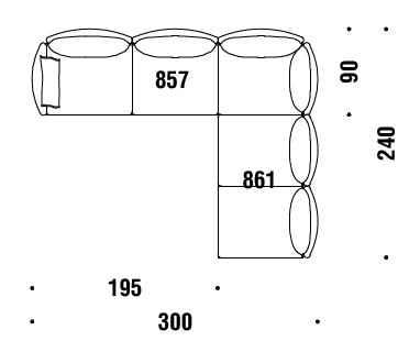 sofa-Gentry-Moroso-dimensions