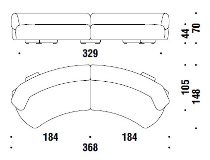 sofa-Gogan-moroso-dimensions