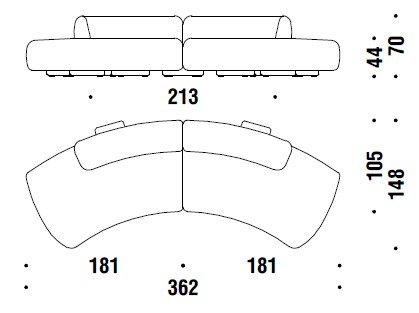 sofa-Gogan-moroso-dimensions