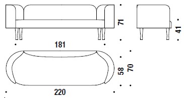 Josephine-sofa-Moroso-dimensions180