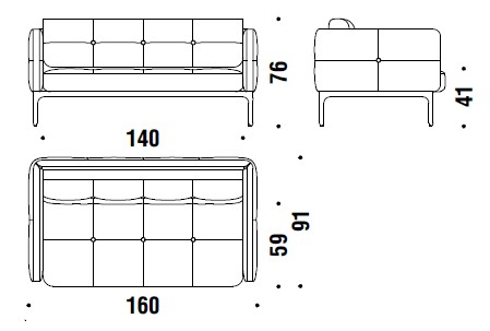 sofa-Modernista-moroso-dimensions