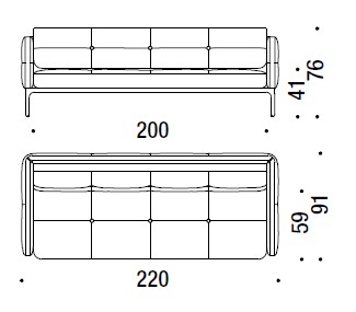 sofa-Modernista-moroso-dimensions