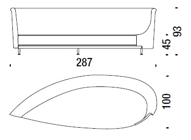 sofa-NewTone-moroso-dimensions
