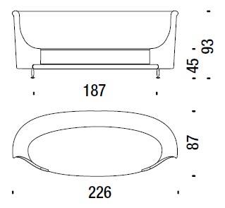 sofa-NewTone-moroso-dimensions