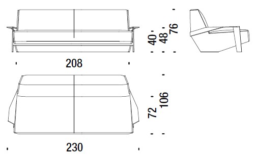 SilverLake-sofa-moroso-dimensions