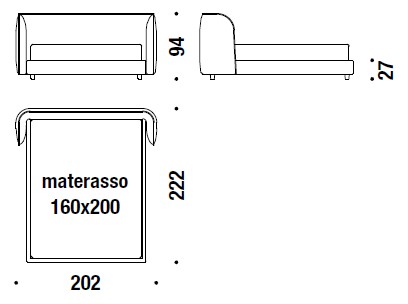 Redondo-bed-Moroso-Dimensions