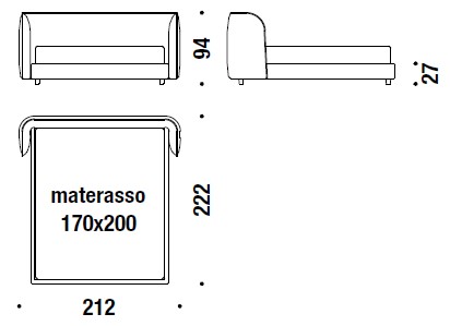 Redondo-bed-Moroso-Dimensions