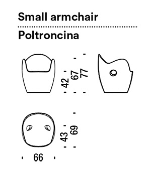 armchair moroso o-nest dimensions