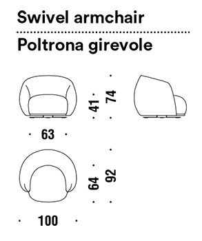 armchair moroso pacific dimensions
