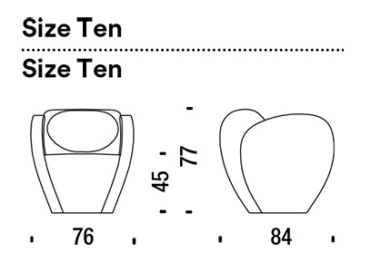 armchair size ten moroso dimensions