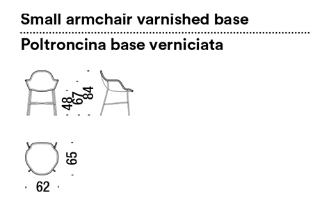 armchair tia maria moroso dimensions