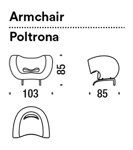 armchair moroso victoria and albert dimensions