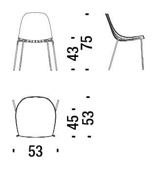 misure sedia moroso impossible wood