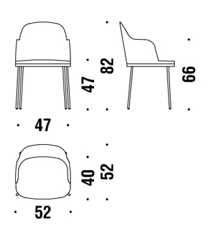 misure sedie moroso precious