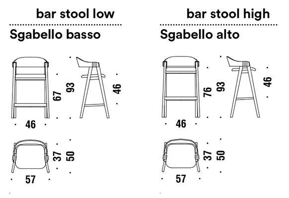 misure sgabello moroso mathilda