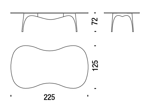 misure tavolo moroso no waste