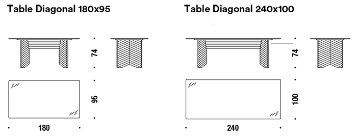 dimensions-diagonal-rows-table-moroso