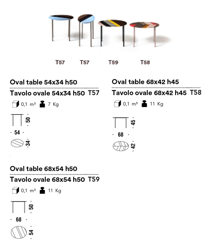 misure tavolino moroso fishbone ovale