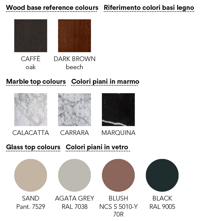 finiture tavolino moroso gogan