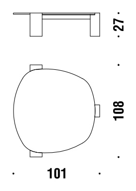 misure tavolino moroso gogan sagomato