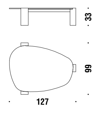 misure tavolino moroso gogan sagomato