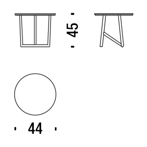 misure tavolino moroso klara