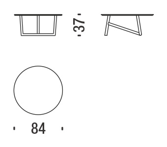 misure tavolino moroso klara