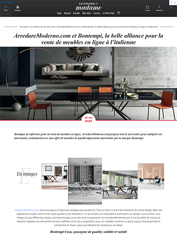 madame figaro about arredare moderno