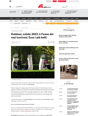 adnkronos about arredare moderno