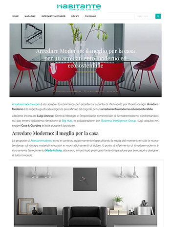 habitante about arredare moderno