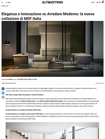 il mattino about arredare moderno