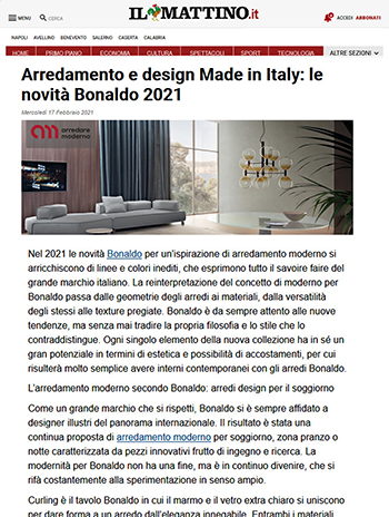 il mattino about arredare moderno