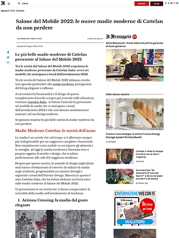 il messaggero about arredare moderno