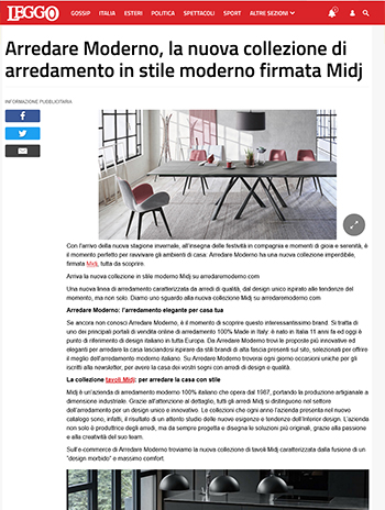 il leggo about arredare moderno