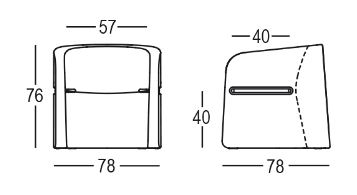 Talea Chair Plust dimensions and sizes