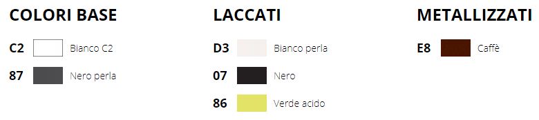 Tambo Vase Plust finishes and colours