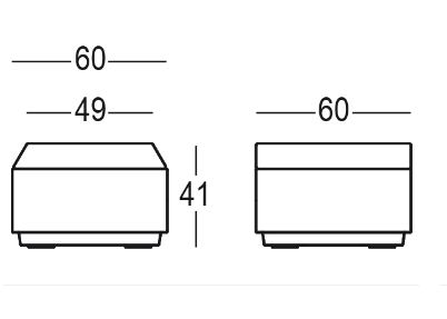 Big Cut Pouf Plust dimensions and sizes