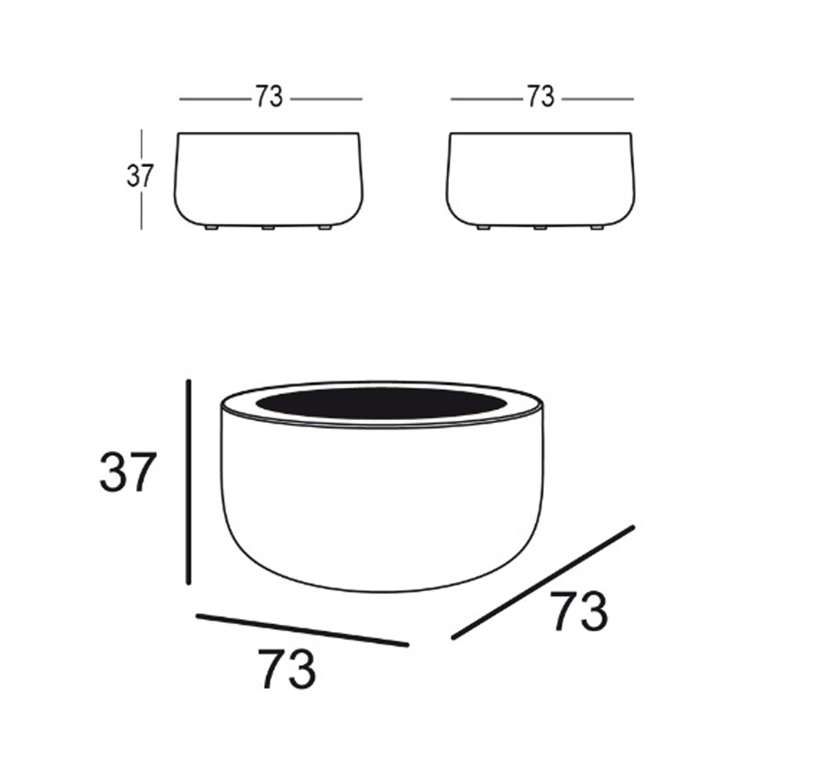 Bold Table Plust dimensions and sizes