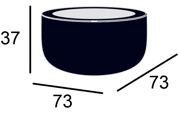 Bold Table Light Plust indoor/outdoor dimensions and sizes