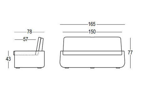 Bold Sofa Plust dimensions and sizes