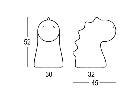 Drago Light Lamp Plust Indoor/ Outdoor dimensions and sizes