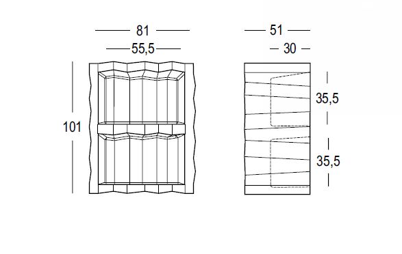 Frozen Display Light Module Plust Indoor/Outdoor dimensions and sizes