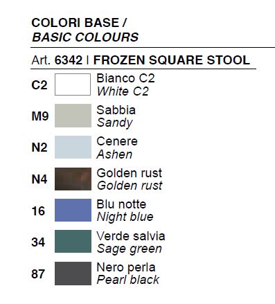 Frozen Square Stool Plust colours